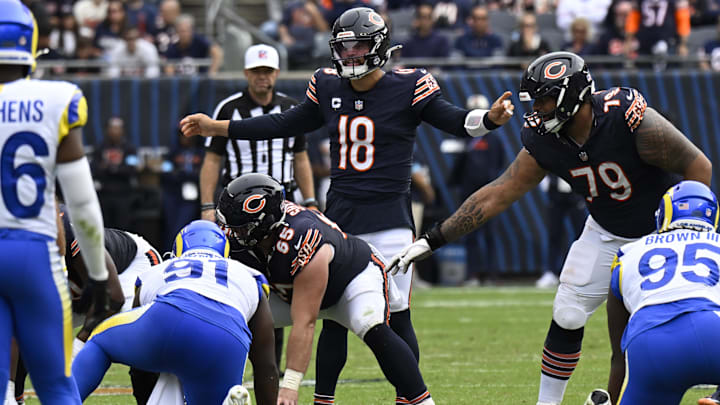 Caleb Williams' ability to beat a Rams team that stays "on schedule" with its offense is being questioned.