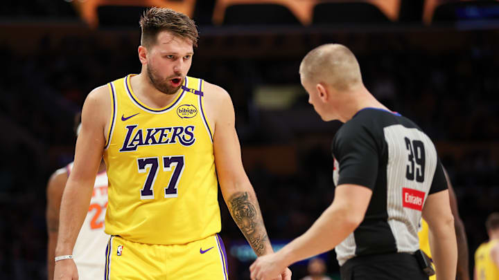 Nothing to see here, just another productive conversation between Luka and a referee
