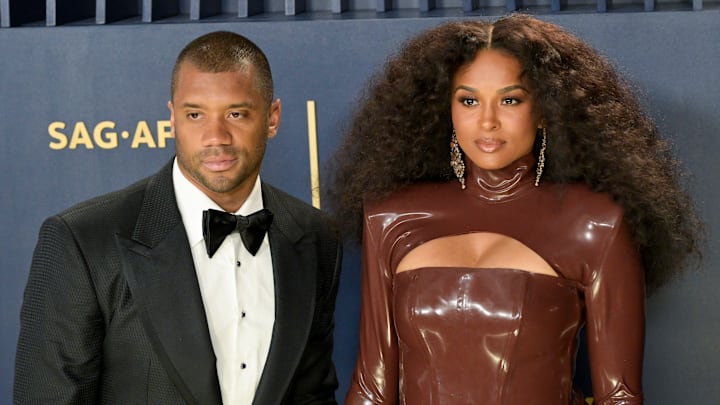 February 24, 2024, Los Angeles, California, U.S.: Russell Wilson and Ciara attend the 30th Annual Screen Actors Guild Awards. 