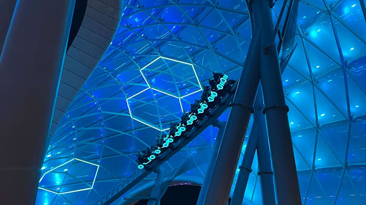 Disney World's Magic Kingdom - Tron Lightcycle Run. Photo courtesy Ashley Schwarz
