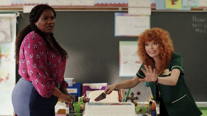 POKER FACE -- Episode 206 -- Pictured: (l-r) Adrienne C. Moore, Natasha Lyonne as Charlie Cale 