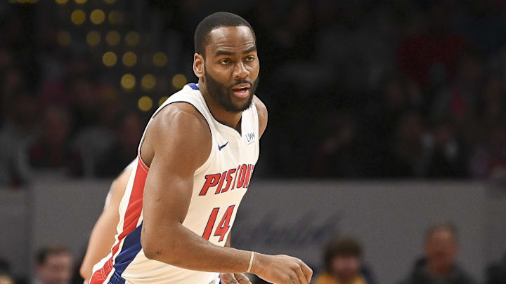 Jan 15, 2024; Washington, District of Columbia, USA;  Detroit Pistons guard Alec Burks (14) 