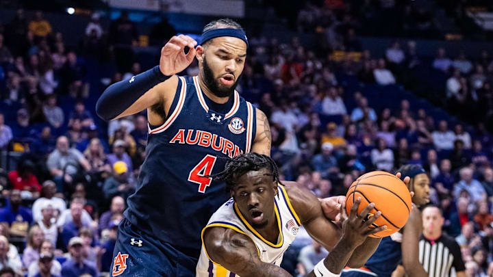 Auburn Tigers forward Johni Broome had 26 points and 16 rebounds in the 87-74 win over LSU.