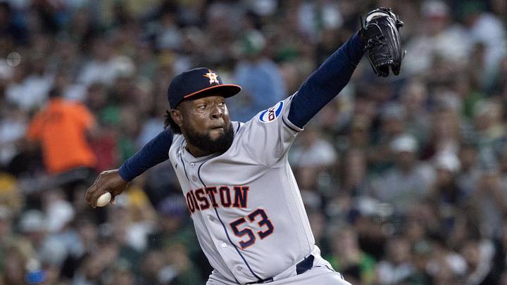 Houston Astros starting pitcher Cristian Javier. Houston Astros starting pitcher Cristian Javier.