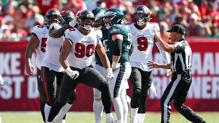 Tampa Bay Buccaneers defensive end Logan Hall.