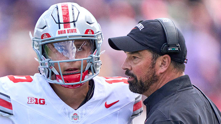 Ohio State QB Julian Sayin, HC Ryan Day