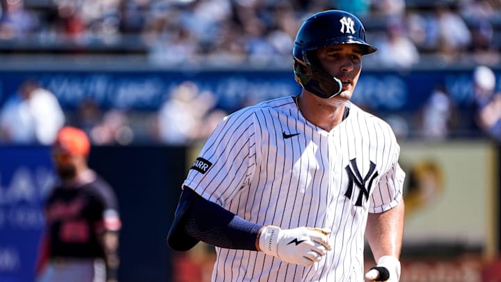 New York Yankees center fielder Spencer Jones (78) runs after batting a home run against Detroit Tigers during the second inning at George M. Steinbrenner Field in Tampa, Fla. on Saturday, Feb. 21, 2026. New York Yankees center fielder Spencer Jones (78) runs after batting a home run against Detroit Tigers during the second inning at George M. Steinbrenner Field in Tampa, Fla. on Saturday, Feb. 21, 2026.