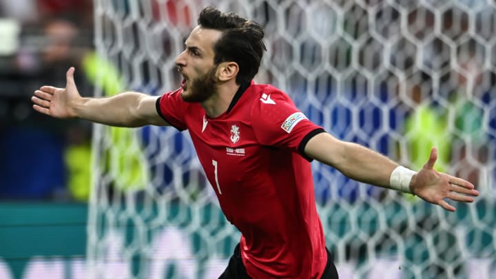 Khvicha Kvaratskhelia, auteur de son premier but dans cet Euro
