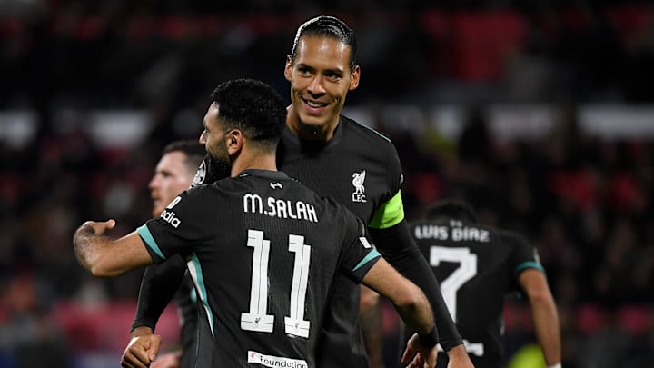 V. van Dijk et M. Salah - Liverpool