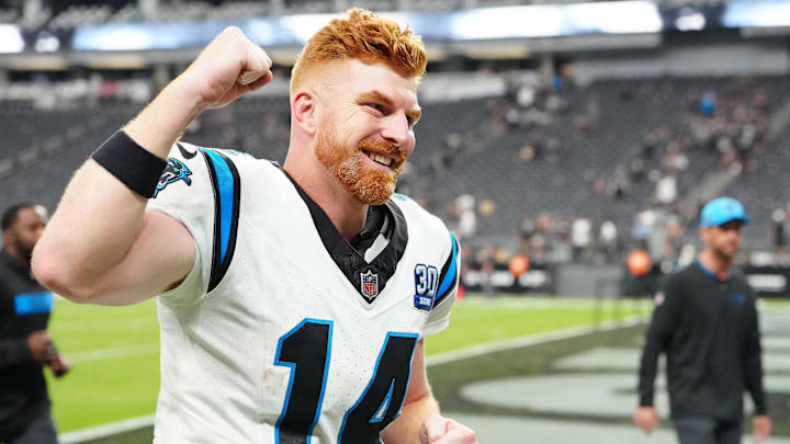 Dalton threw for 319 yards and three touchdowns on 26-of-37 passing in the Panthers' 36–22 win over the Raiders.