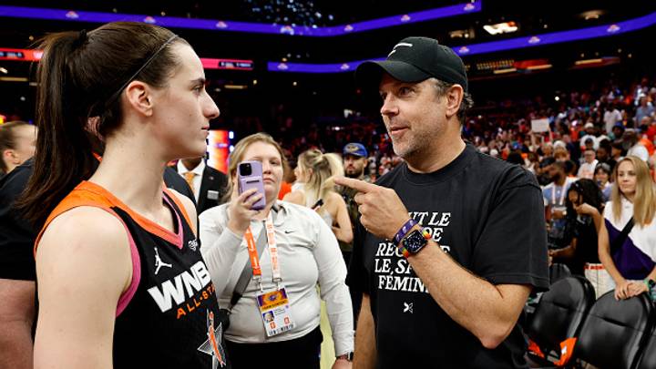 Jason Sudeikis paid a sweet tribute to Fever star Caitlin Clark during the ‘Ted Lasso’ premiere on Wednesday. Jason Sudeikis paid a sweet tribute to Fever star Caitlin Clark during the ‘Ted Lasso’ premiere on Wednesday.