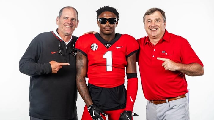 Jae Lamar with Mike Bobo and Kirby Smart Jae Lamar with Mike Bobo and Kirby Smart