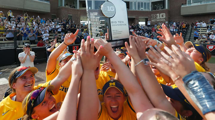 Michigan softball won the Big Ten Tournament at Bittinger Stadium in 2025.