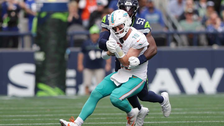 Miami Dolphins quarterback Skylar Thompson