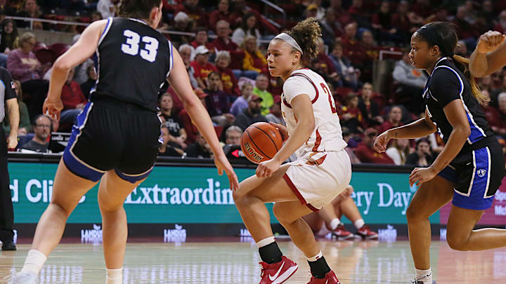 Arianna Jackson had a big game as Iowa State topped Arizona State Wednesday night.