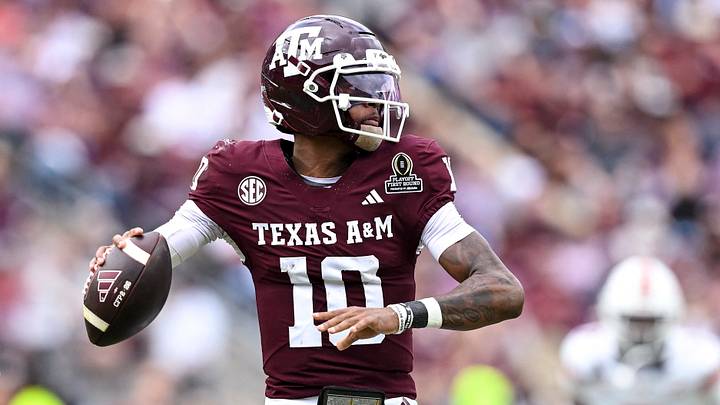 Texas A&M Aggies quarterback Marcel Reed (10) looks to pass the ball during the first half against the Miami Hurricanes at Kyle Field. Texas A&M Aggies quarterback Marcel Reed (10) looks to pass the ball during the first half against the Miami Hurricanes at Kyle Field.