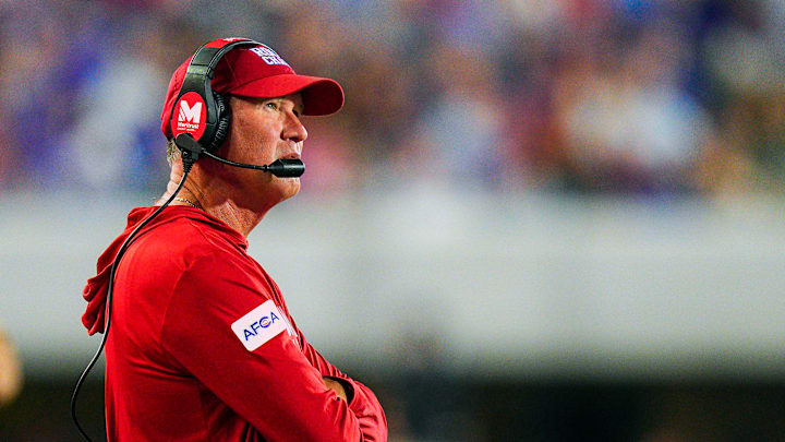 Kansas football head coach Lance Leipold