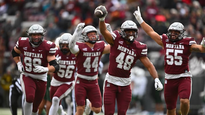 Montana defensive end Hayden Harris