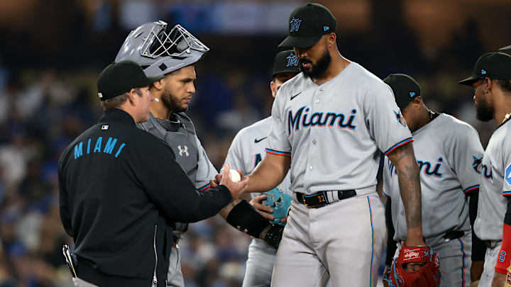 Miami Marlins v Los Angeles Dodgers