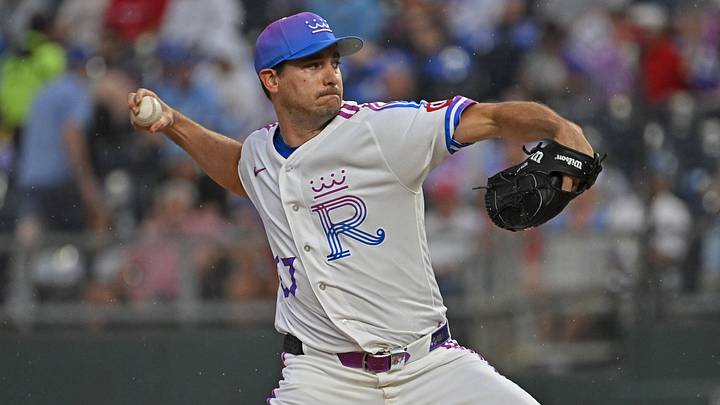 Jun 19, 2026; Kansas City, Missouri, USA; Kansas City Royals starting pitcher Seth Lugo (67) throws a pitch in the second inning against the St. Louis Cardinals at Kauffman Stadium. Mandatory Credit: Peter Aiken-Imagn Images Jun 19, 2026; Kansas City, Missouri, USA; Kansas City Royals starting pitcher Seth Lugo (67) throws a pitch in the second inning against the St. Louis Cardinals at Kauffman Stadium. Mandatory Credit: Peter Aiken-Imagn Images