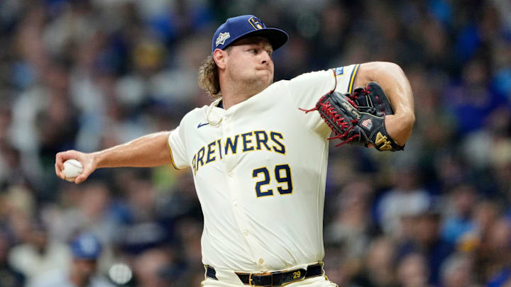 National League Championship Series - Los Angeles Dodgers v Milwaukee Brewers - Game One National League Championship Series - Los Angeles Dodgers v Milwaukee Brewers - Game One