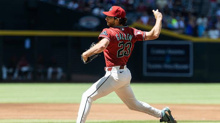 Apr 1, 2026; Phoenix, Arizona, USA; Arizona Diamondbacks pitcher Zac Gallen against the Detroit Tigers at Chase Field. Mandatory Credit: Mark J. Rebilas-Imagn Images Apr 1, 2026; Phoenix, Arizona, USA; Arizona Diamondbacks pitcher Zac Gallen against the Detroit Tigers at Chase Field. Mandatory Credit: Mark J. Rebilas-Imagn Images