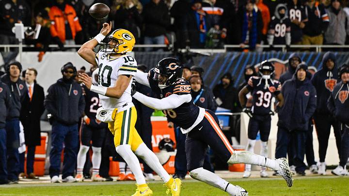 Montez Sweat pressures Packers QB Jordan Love last season. Montez Sweat pressures Packers QB Jordan Love last season.