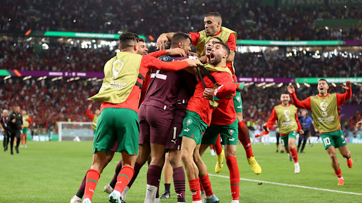 Morocco into the World Cup quarter-finals Morocco into the World Cup quarter-finals