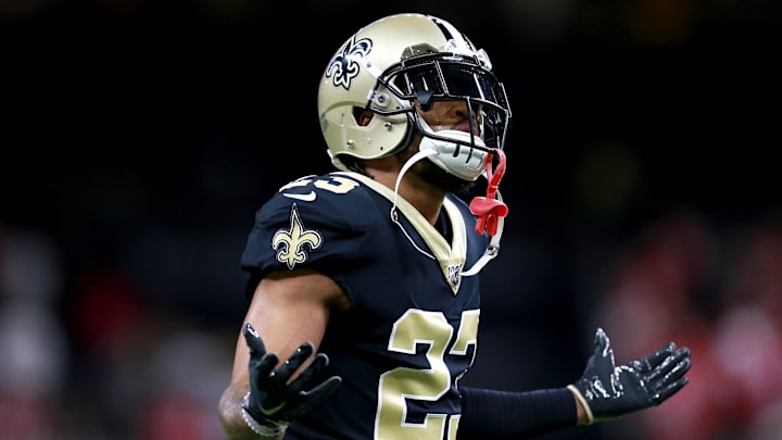 New Orleans Saints cornerback Marshon Lattimore (23)