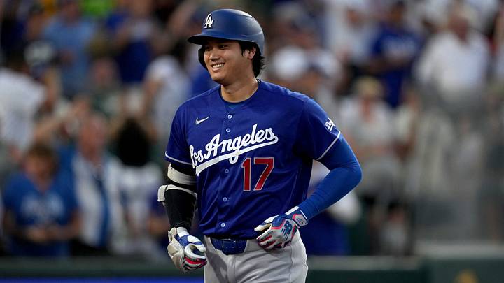 Jun 29, 2026; West Sacramento, California, USA; Los Angeles Dodgers designated hitter Shohei Ohtani (17) reacts after hitting a three-run home run against the Athletics in the sixth inning at Sutter Health Park. Mandatory Credit: Cary Edmondson-Imagn Images Jun 29, 2026; West Sacramento, California, USA; Los Angeles Dodgers designated hitter Shohei Ohtani (17) reacts after hitting a three-run home run against the Athletics in the sixth inning at Sutter Health Park. Mandatory Credit: Cary Edmondson-Imagn Images