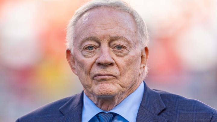 October 8, 2023; Santa Clara, California, USA; Dallas Cowboys owner Jerry Jones before the game
