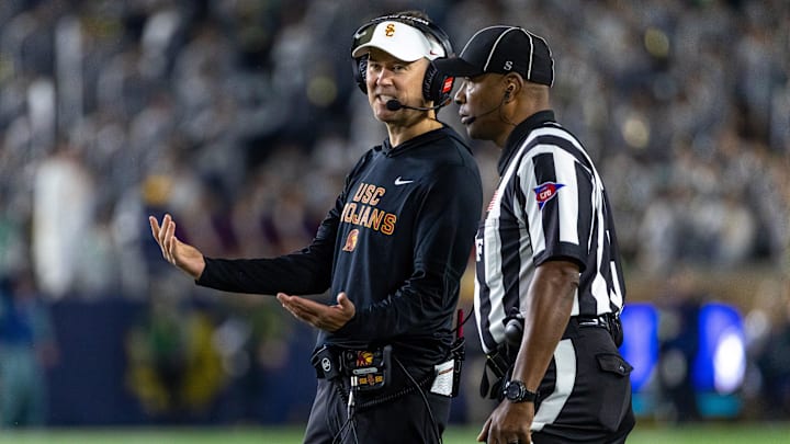He talks a good game, but at USC Lincoln Riley is 1-3 against the Top Ten, and 4-11 against the Top 25.