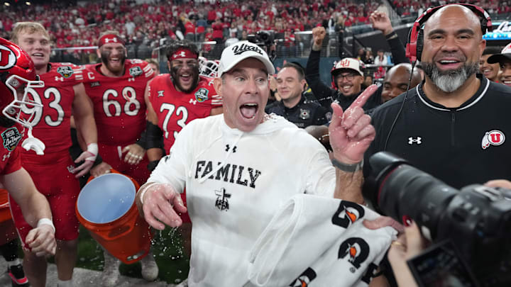 Utah Utes head coach Morgan Scalley guided the team to its 11th win of the season, helping it earn a top-15 placement in the final AP Top 25 poll of the season.