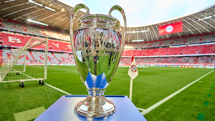 The Champions League trophy. 