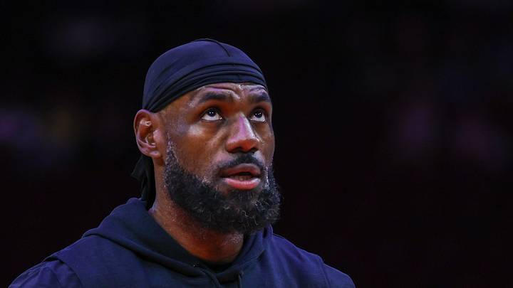 Los Angeles Lakers forward LeBron James (23) reacts to his shot before playing against the Houston Rockets at Toyota Center on Mar 18. 2026. Los Angeles Lakers forward LeBron James (23) reacts to his shot before playing against the Houston Rockets at Toyota Center on Mar 18. 2026.