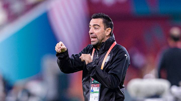 Xavi has touched down in Barcelona