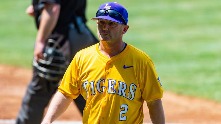 Head Coach Jay Johnson, LSU Tigers take on the Tennessee Vols. Sunday, April 27, 2025.
