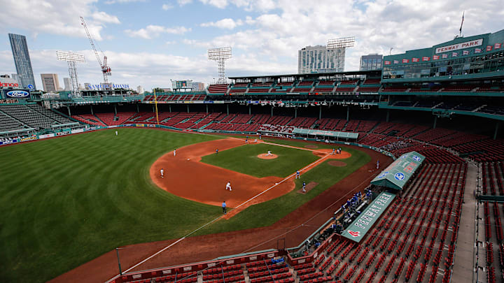 Sep 6, 2020; Boston, Massachusetts, USA; An empty Fenway Park is seen during the game between the Boston Red Sox and the Toronto Blue Jays. Mandatory Credit: Winslow Townson-Imagn Images Sep 6, 2020; Boston, Massachusetts, USA; An empty Fenway Park is seen during the game between the Boston Red Sox and the Toronto Blue Jays. Mandatory Credit: Winslow Townson-Imagn Images