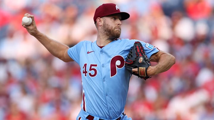 Philadelphia Phillies pitcher Zack Wheeler. Philadelphia Phillies pitcher Zack Wheeler.