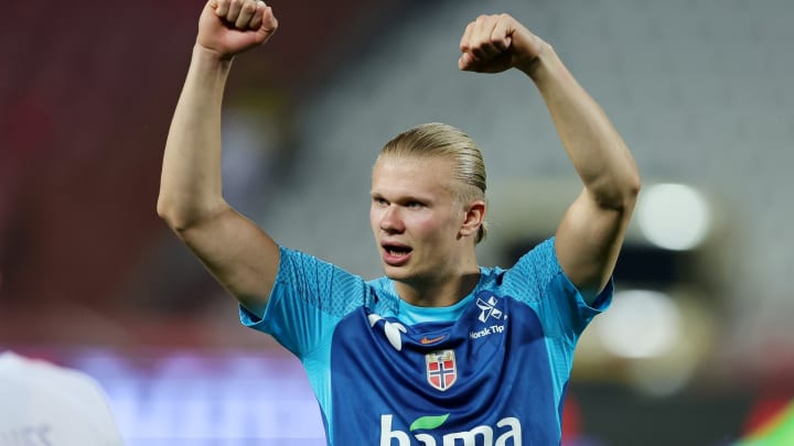 Erling Haaland avec la sélection norvégienne 