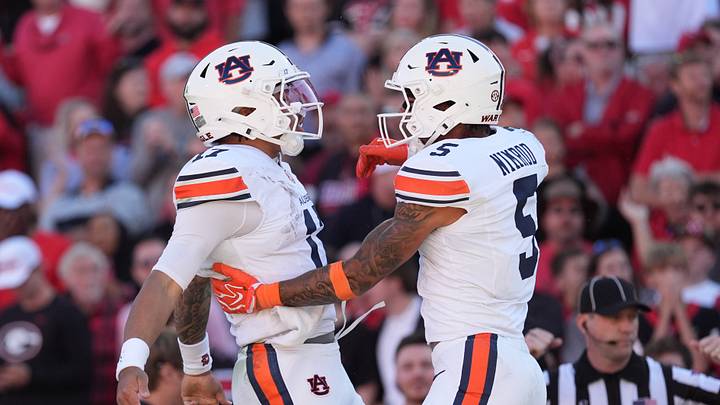 Auburn took down No. 1 Georgia on Saturday, and there's a path for the Tigers to the College Football Playoff.
