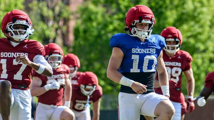 Oklahoma quarterback John Mateer Oklahoma quarterback John Mateer