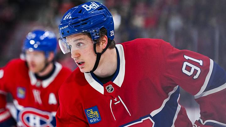 Apr 5, 2026; Montreal, Quebec, CAN; Montreal Canadiens center Oliver Kapanen (91) looks on against the New Jersey Devils during the third period at Bell Centre. Mandatory Credit: David Kirouac-Imagn Images Apr 5, 2026; Montreal, Quebec, CAN; Montreal Canadiens center Oliver Kapanen (91) looks on against the New Jersey Devils during the third period at Bell Centre. Mandatory Credit: David Kirouac-Imagn Images