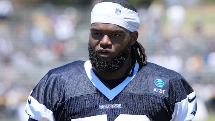 Dallas Cowboys defensive tackle Mazi Smith at training camp at the River Ridge Fields. 