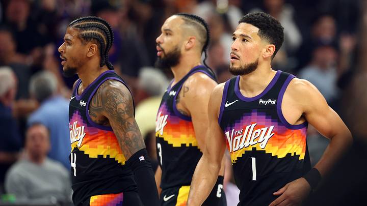 Devin Booker, Dillon Brooks and Jalen Green made the playoffs in their first season together. Devin Booker, Dillon Brooks and Jalen Green made the playoffs in their first season together.