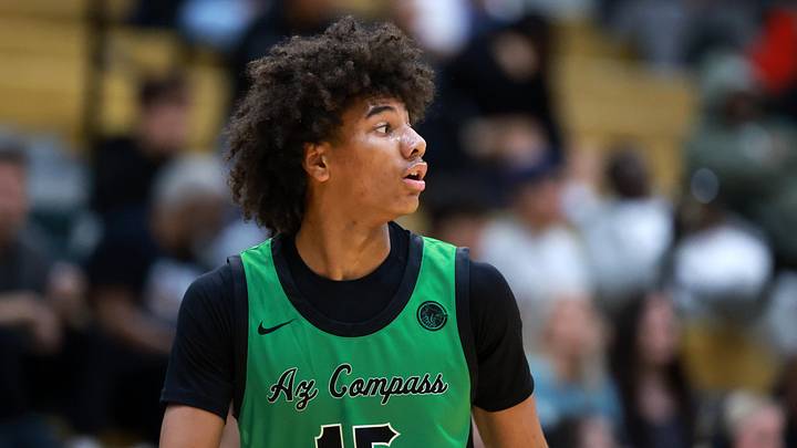 Jan 2, 2026; Mesa, AZ, USA; Arizona Compass Prep forward DeMarcus Henry (15) against Spire Institute (OH) during the HoopHall West Tournament at Skyline High School. Mandatory Credit: Mark J. Rebilas-Imagn Images Jan 2, 2026; Mesa, AZ, USA; Arizona Compass Prep forward DeMarcus Henry (15) against Spire Institute (OH) during the HoopHall West Tournament at Skyline High School. Mandatory Credit: Mark J. Rebilas-Imagn Images