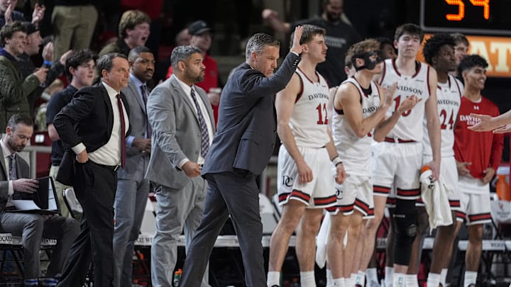 Davidson Wildcats head coach Matt McKillop.