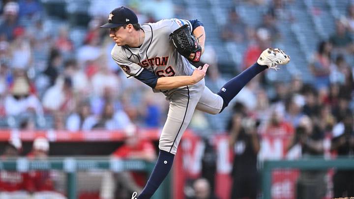 Jul 27, 2026; ; Houston Astros pitcher AJ Blubaugh: William Liang-Imagn Images