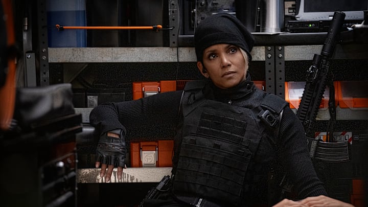 The Union. Halle Berry as Roxanne Hall in The Union. Cr. Laura Radford/Netflix © 2024.