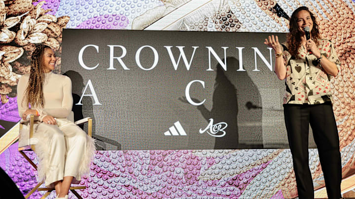 Candace Parker and Sue Bird at WNBA All-Star Weekend. Candace Parker and Sue Bird at WNBA All-Star Weekend.